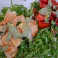 Tagliata di tacchino con salsa di rucola