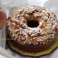 Ciambella con pesche frullate senza burro