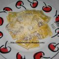 ravioli con funghi e salsiccia