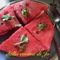 Tramezzini di anguria e primosale di capra