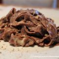 Tagliatelle al cacao, cacio e pepe