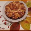 Torta brioche con marmellata e fichi caramellati