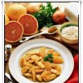 Pollo e spicchi di pompelmo