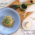 Pasta al pesto di cavolo nero, mandorle e Gran[...]