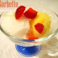 Sorbetto al limone e al mango