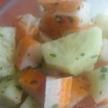 insalata di surimi e cetrioli