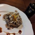 Risotto con radicchio rosso scorza d' arancia e[...]