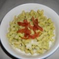 Pasta alla crema di piselli e....