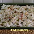 Biryani vegetariano con raita