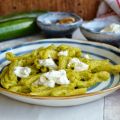 Trofie al pesto di zucchine e zafferano