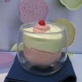 Bicchiere frutti rossi e crema al mascarpone