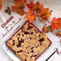 Crostata vegana con uva fragola e cannella