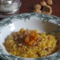 Risotto zucca e salsiccia