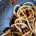 Spaghetti di grano duro con salsiccia,[...]