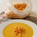 Vellutata di zucca e patate con cornflakes