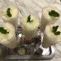 Sorbetto allo zenzero, basilico e pepe rosa