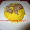 RISOTTO ALLO ZAFFERANO E SALSICCIA
