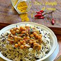 Ceci  e funghi al curry