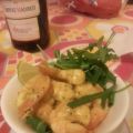 Gamberi lime zenzero e curry