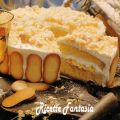 Torta farcita agli amaretti