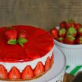 Cheesecake yogurt greco e fragole