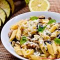 Penne con melanzane tonno e menta