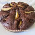 Torta al cacao con pere
