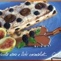 Cheesecake ricotta more e fichi caramellati