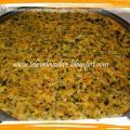 Frittata al forno con cipollotto e spinaci