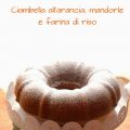 Ciambella all'arancia, mandorle e farina di riso