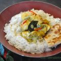 Curry di pollo e peperoni verdi