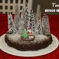 Buon Natale - Torta Bosco innevato