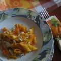 Penne con zucca e gorgonzola