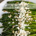 Asparagi arrosto con feta e mandorle