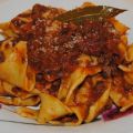 Pappardelle al ragù di cinghiale