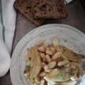 Finocchi e fagioli in agrodolce