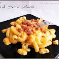 Pasta con crema di zucca e salsiccia