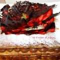 Torta diplomatica fragole e cioccolato