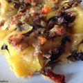 Lasagna al ragù bianco radicchio e taleggio