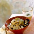 COZZE E PATATE CON SALSA ALL'ANETO