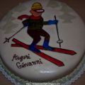 Torta Sciatore E Montagne