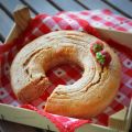 Ciambella con fragole frullate