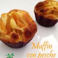 Muffin con pesche sciroppate
