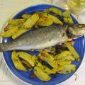 Branzino al forno con limone e patate