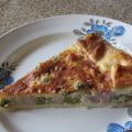 Torta salata rustica prosciutto e piselli