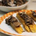 Crostini di polenta ai funghi