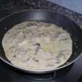 Polenta con formaggio verde, Porcini e Panna