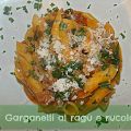 Garganelli al ragù e rucola!