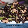 Riso venere con zucchine e gamberi