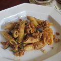 Pennette al pesto di pomodori secchi  e noci